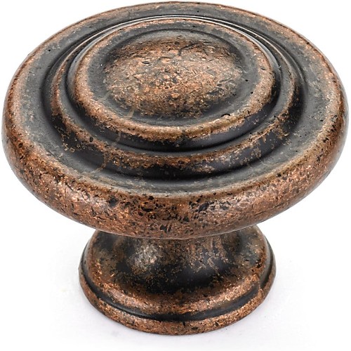 Notre-Dame 1-5/16-in Antique Copper Round Traditional Cabinet Knob