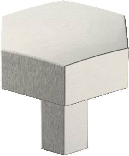 Caliber 1-1/4-in Satin Nickel Hexagonal Contemporary Cabinet Knob