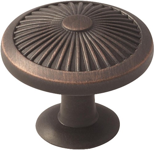Crawford 1-3/8-in Oil Rubbed Bronze Round Traditional Cabinet Knob