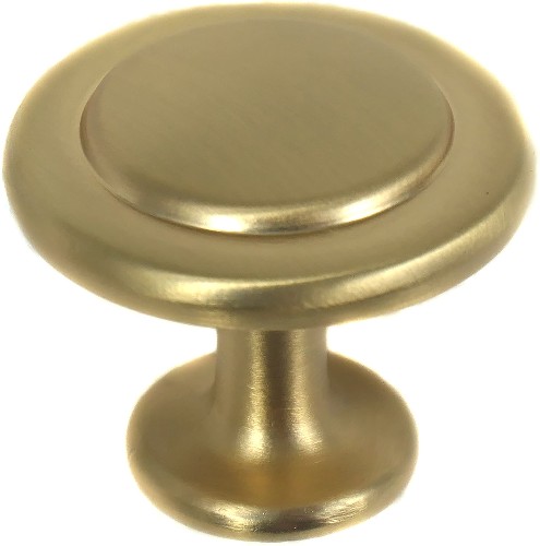 Newport 1-3/8-in Satin brass Round Traditional Cabinet Knob