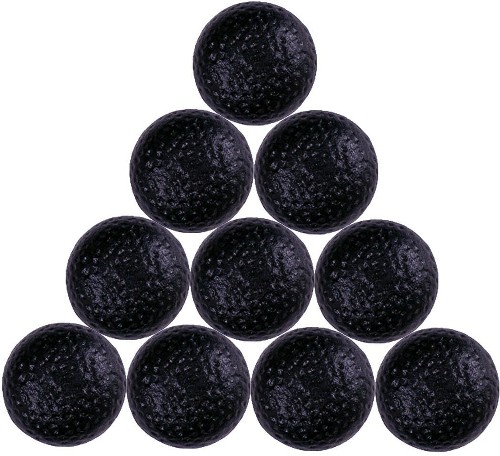 Cabinet Knobs 1-1/4-in Black Round Traditional Cabinet Knob 10 -Pack