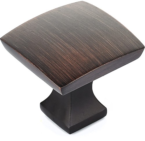 RosemÃ¨re 1-5/16-in Brushed Oil-Rubbed Bronze Square Transitional Cabinet Knob