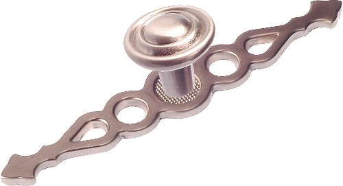 Provence 3-7/8-in Brushed Nickel Round Traditional Cabinet Knob
