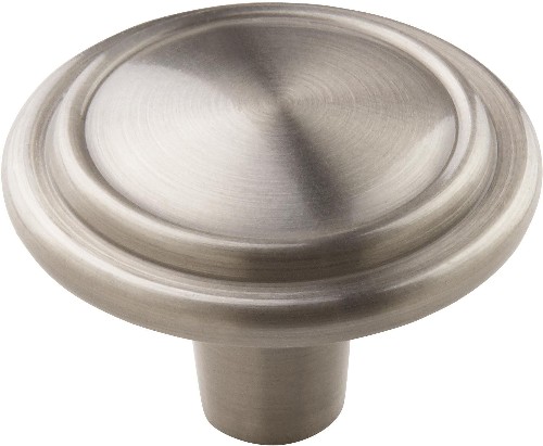 Everyday Heritage 1-1/4-in Satin Nickel Round Traditional Cabinet Knob