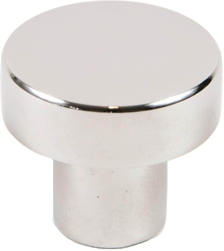 Knob 1-1/8-in Chrome Round Cabinet Knob