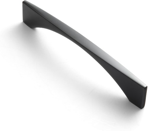 5-1/16-in , 128mm Center to Center Matte Black Rectangular Handle Drawer Pull 6 -Pack