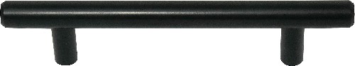 Melrose 4-in , 102mm Center to Center Matte Black Cylindrical Bar Drawer Pulls 10 -Pack