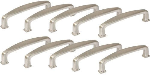 Park Avenue 3-in or 3-3/4-in , 96mm Center to Center Satin Nickel Dual Mount Arch Bar Drawer Pulls 10 -Pack