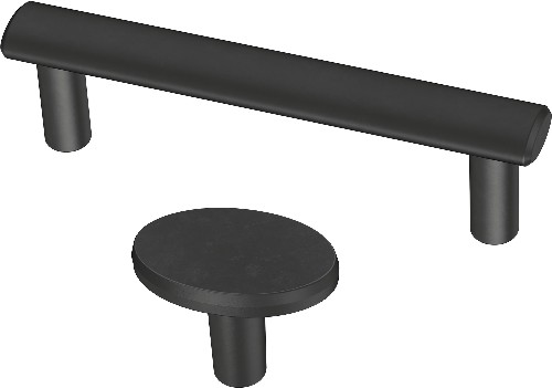 Foundations Matte Black 20 Piece Cabinet Hardware Collection
