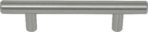 Melrose 3-in , 76mm Center to Center Brushed Satin Nickel Cylindrical Bar Drawer Pull 10 -Pack