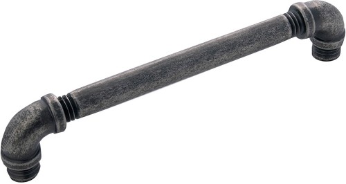 Pipeline 6-5/16-in , 160mm Center to Center Black Nickel Vibed Rectangular Bar Drawer Pulls