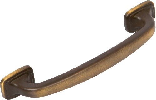 Sydney 4-in , 102mm Center to Center Vintage Brass Rectangular Bar Drawer Pulls