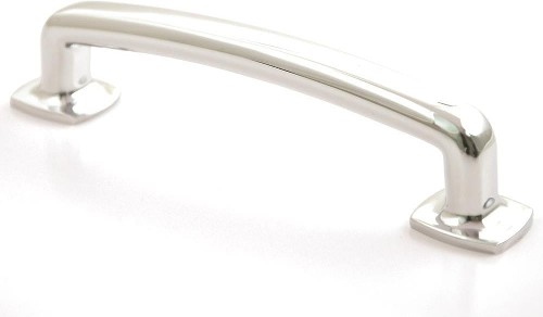Pulls 4-in , 102mm Center to Center Polished Chrome Dual Mount Cylindrical Handle Drawer Pulls