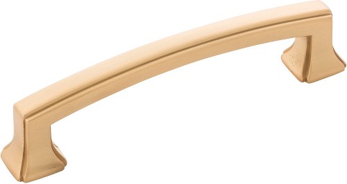 Bridges 3-3/4-in , 96mm Center to Center Brushed Golden Brass Rectangular Handle Drawer Pull 10 -Pack