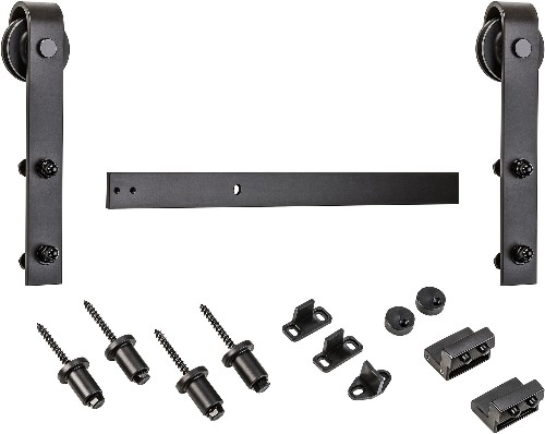 72-in Oil-rubbed Oil rubbed bronze Indoor Single Barn door hardware kit