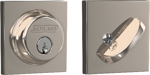 Single Cylinder Polished Nickel Single Cylinder Deadbolt