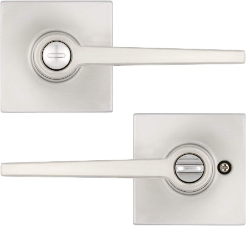 Dallas Satin Nickel Interior Bed/Bath Privacy Door Handle