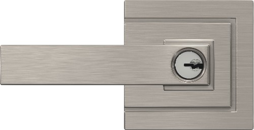 Northbrook Satin Nickel Exterior Keyed Entry Door Handle