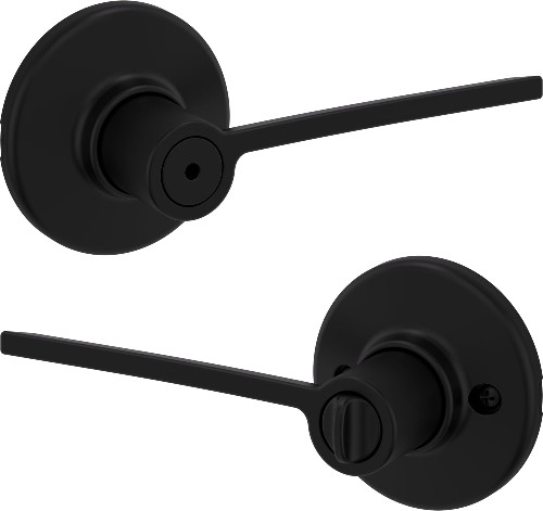 Ladera Matte Black Interior or Bed/Bath Privacy Door Handle