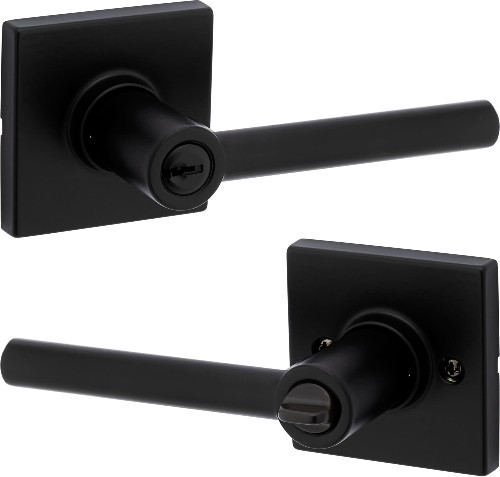 Ashwood Matte Black Exterior Keyed Entry Door Handle