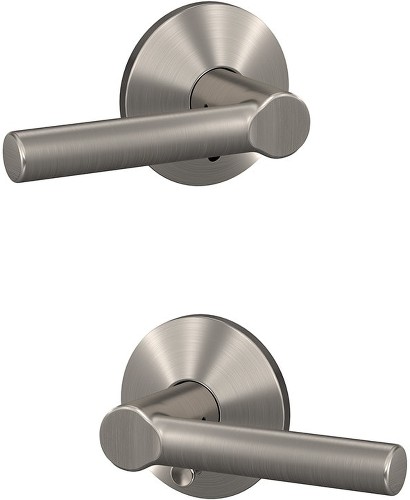 Custom Custom Broadway - Kinsler Satin Nickel Interior Bed/Bath Hall/Closet Combined Door Handle