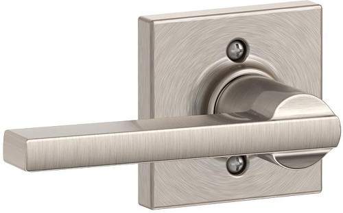 Latitude-Collins Satin Nickel Interior or Hall/Closet Dummy Door Handle
