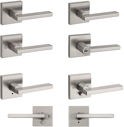 Signatures Halifax Satin Nickel Door Handle Collection