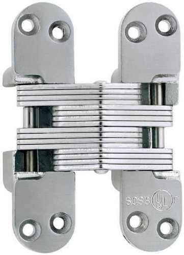 418 4-5/8-in H Satin Chrome Mortise concealed Interior Door Hinge
