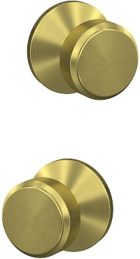 Custom Bowery - Kinsler Satin Brass Interior or Bed/Bath Hall/Closet Combined Door Knob