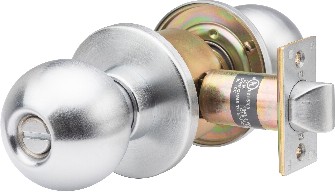 SVB Commercial Lock SVB Knob Stainless Steel Interior Bed/Bath Privacy Door Knob