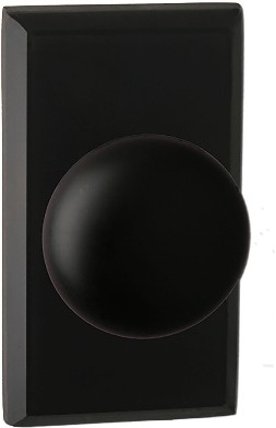 Bravura Matte Black Interior Privacy Door Knob