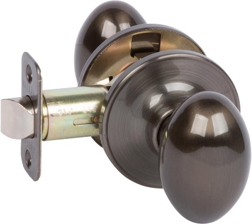 Carlyle Antique Nickel Interior/Exterior Passage Door Knob
