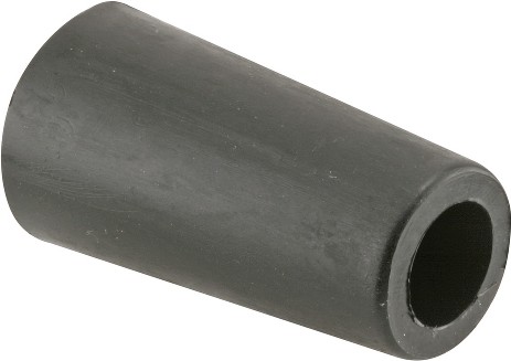 1-1/2-in Black Bumper Door Stop 2 -Pack