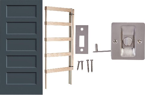 5-Panel Prefinished Pocket Door Kit