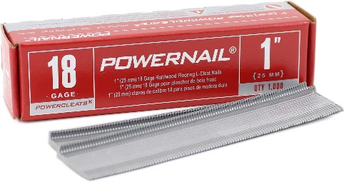 1-in 18 -Gauge Smooth Shank Adhesive Collated Flooring Nails 1000 -Per