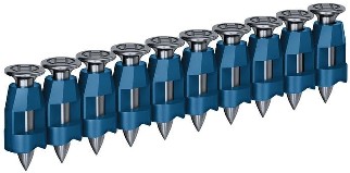 5/8-in 2 -Gauge Zinc-plated Smooth Shank Plastic Collated Masonry Nails 1000 -Per Box