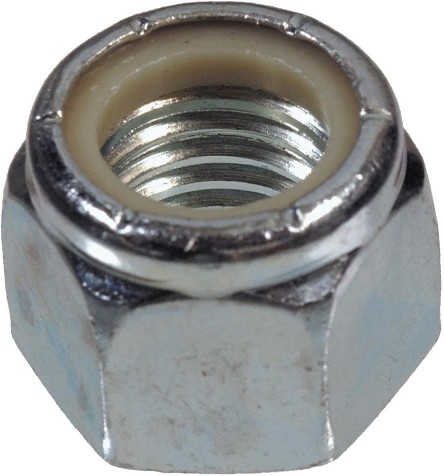 6-mm x 1 Zinc-plated Steel Nylon Insert Nut (4-Count)