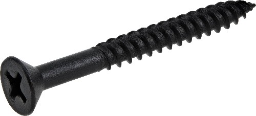 Cabinet Screws #7 x 1-1/2-in Black phosphate Interior Cabinet mounting screws ( 100 -Per Box )