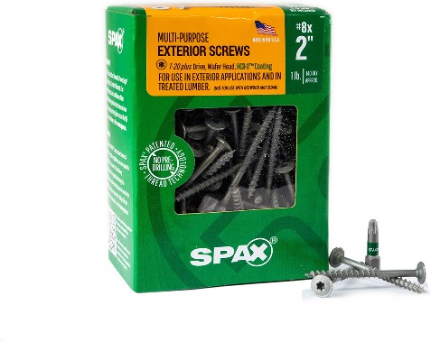 Multi-Material #8 x 2-in Double-barrier Exterior Wood screws ( 140 -Per Box )