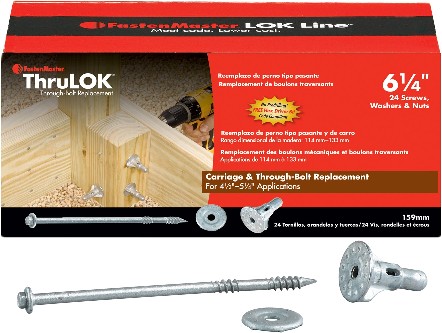 6-1/4-in Silver Ecoat Hex -Head Exterior Structural wood screws 24 -Pack