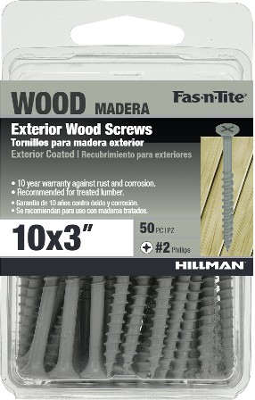 #10 x 3-in Wood to wood Deck Screws 50 -Per Box