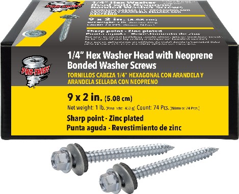 #9 x 2-in Silver Zinc-plated Self-drilling Roofing Screws 74 -Count