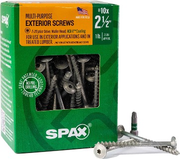 Multi-Material #10 x 2-1/2-in Double-barrier Exterior Cabinet mounting screws ( 77 -Per Box )