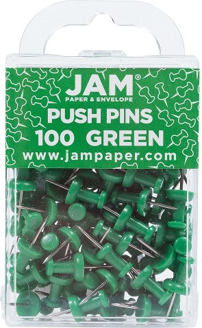 Inch Green Safety pin Pin/Clip .01-sq ft 100 -Pack