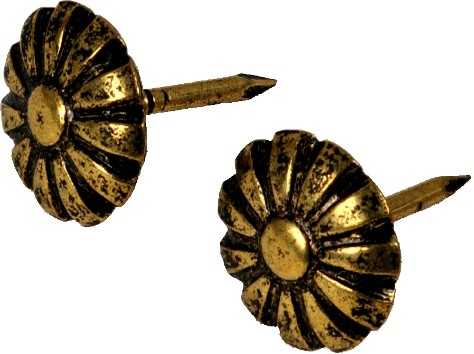 25 Count 1.0-in Brass-plated Cut tack