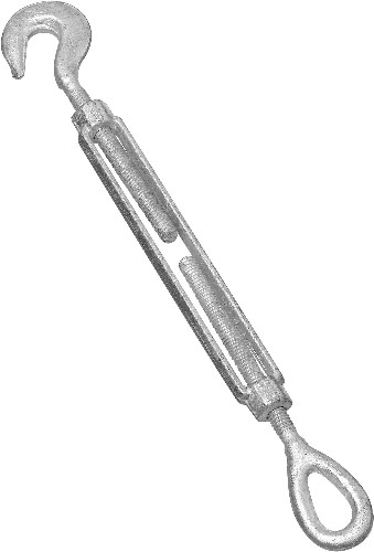 3/8-in x 6-in Steel Hook and eye Turnbuckle