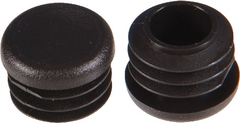 Anti-Skid 2 -Pack Small Black Plastic Chair leg glides