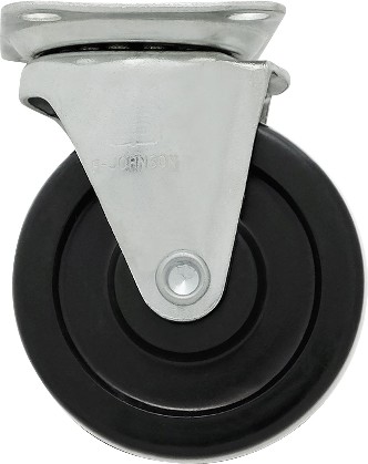 3-in Rubber Swivel Caster