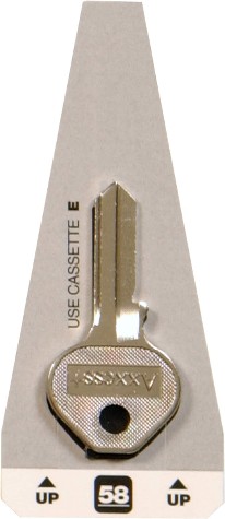 Silver #58 Brass House/Entry Key Blank