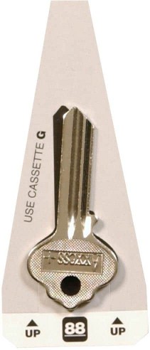 Silver Home and Office Key Brass House/Entry Key Blank